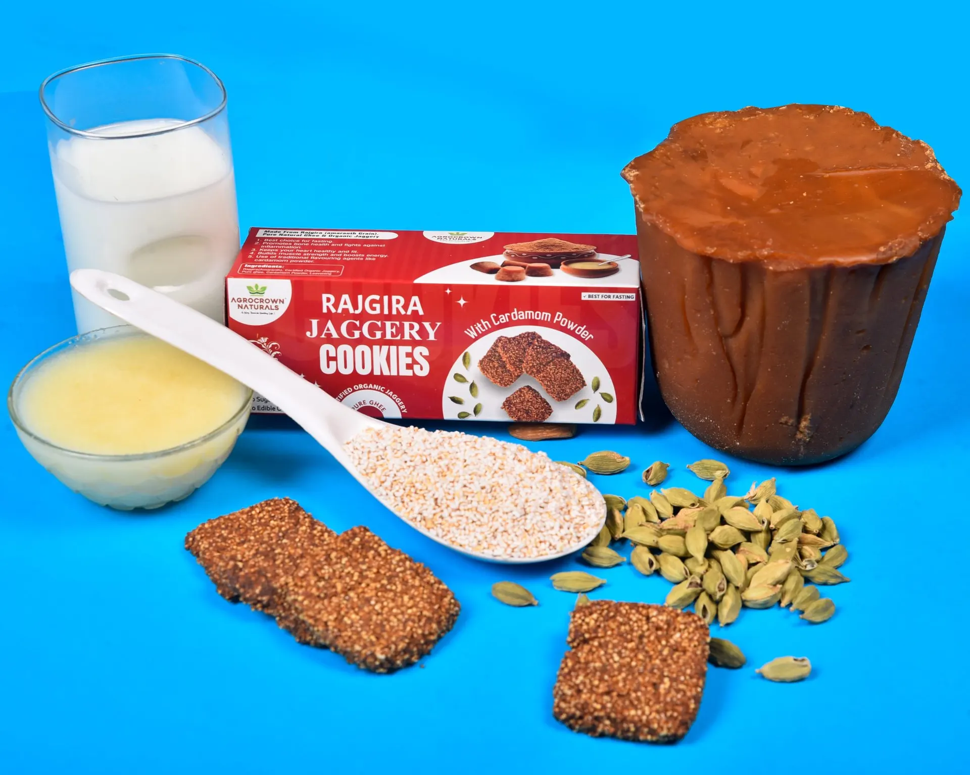 Rajgira Jaggery Cookies