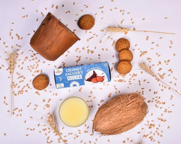 Coconut Jaggery Cookies